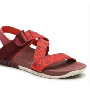 Chaco Confluence Sandal Grenadine Orange Red Burgundy - 7